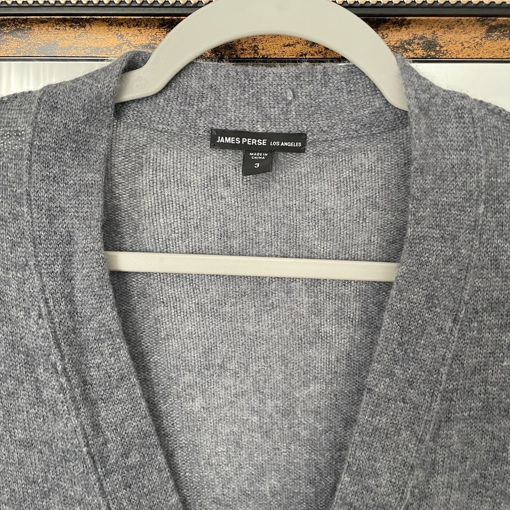 James Perse Heather Gray Cardigan - Picture 3 of 6